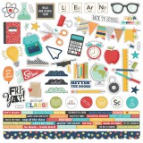 School Life - Combo Stickers 30,5x30,5 cm
